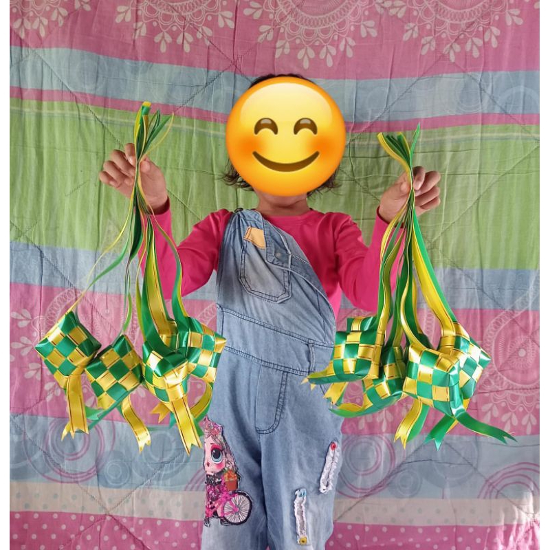 

[Ketupat Ramadhan]✓ Ketupat parcel pita jepang 7cm isi 12pcs