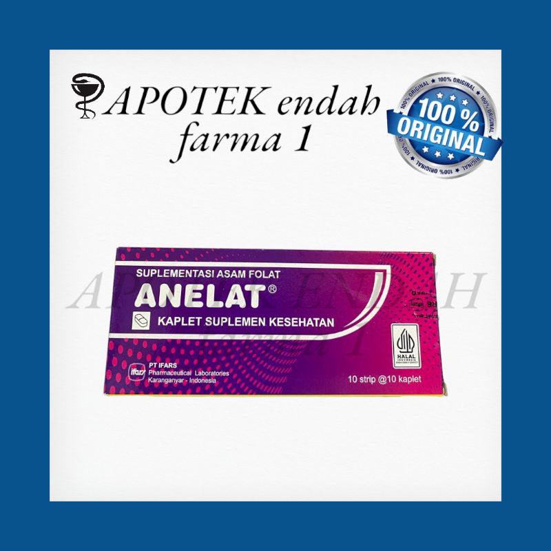 ANELAT TABLET PERBOX vitamin asam folat