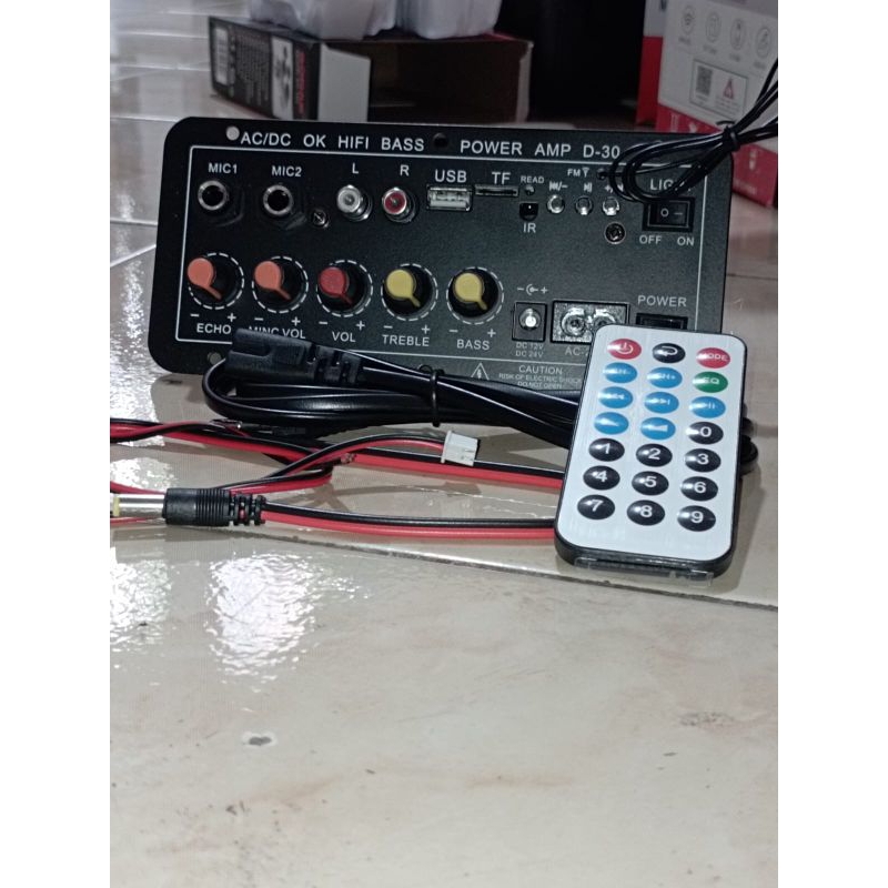 Amplifier Bluetooth Karaoke Kit Power Amplifier AC dan DC