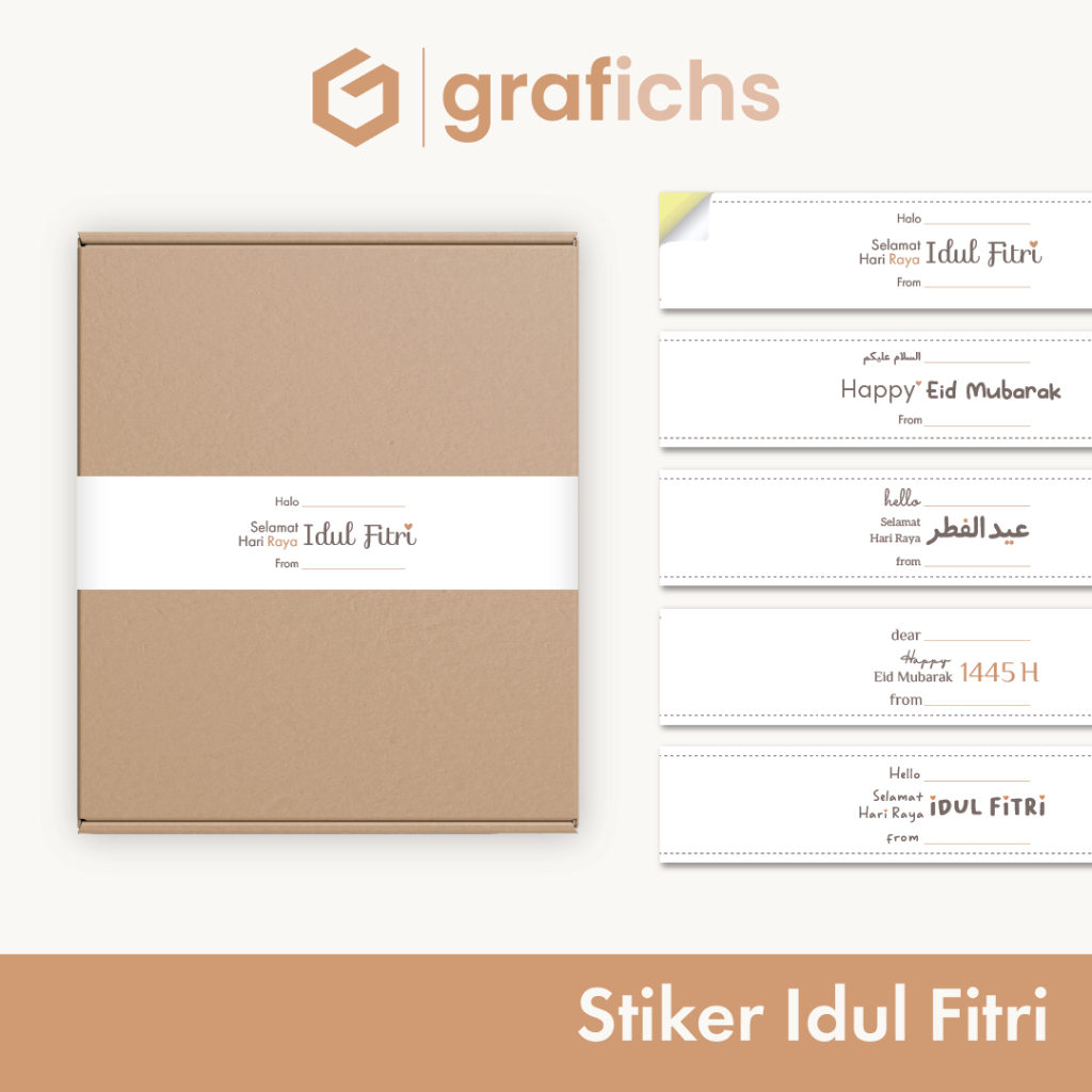

[7 pcs] Stiker Belt Idul Fitri GISI16-20 by Grafichs