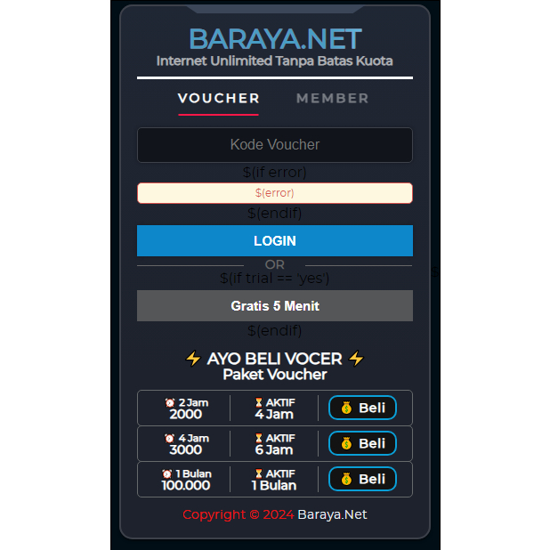 LOGIN PAGE PREMIUM | Ringan dan Responsif