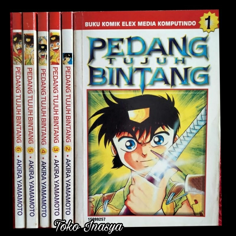 MANGA / KOMIK PEDANG TUJUH BINTANG (BY AKIRA YAMAMOTO) FULLSET VOL 1-12 TAMAT / ORIGINAL SECOND