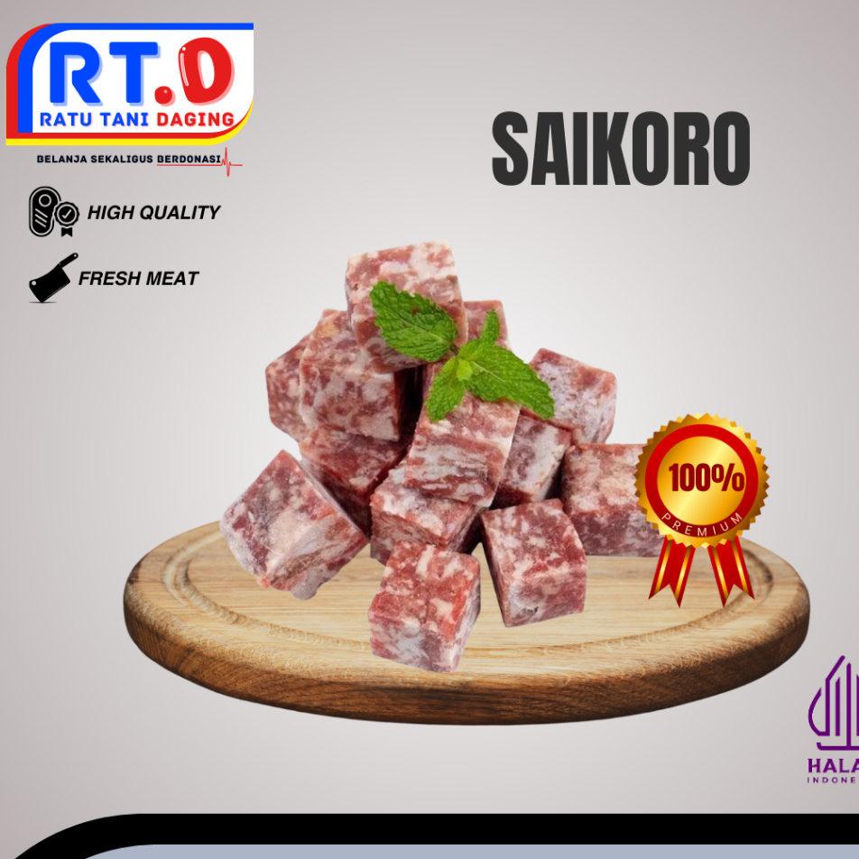 

daging saikoro / saikoro steak 500gram