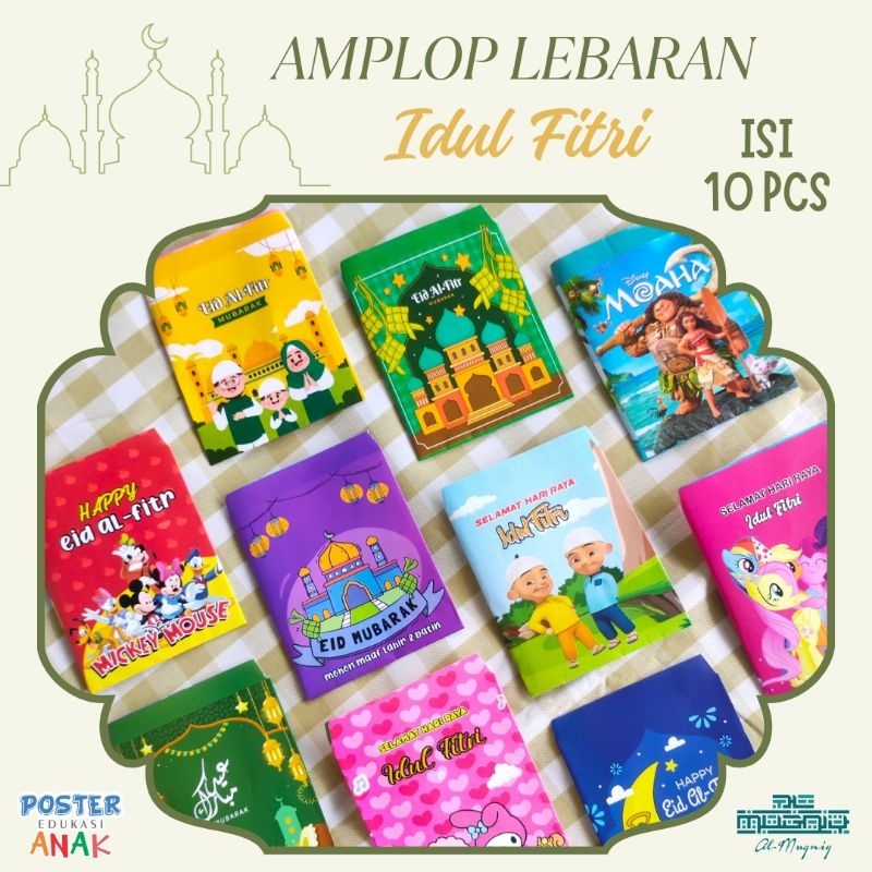 

Isi 10 pcs Amplop Angpau Lebaran Idul Fitri - Lucu dan Murah