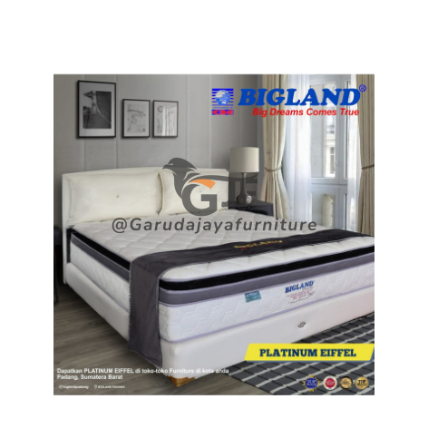 BIGLAND PLATINUM SERIES EIFFEL KASUR SPRING BED EMPUK / KASUR LENGKAP UKURAN BIGLAND PLATINUM EIFFEL