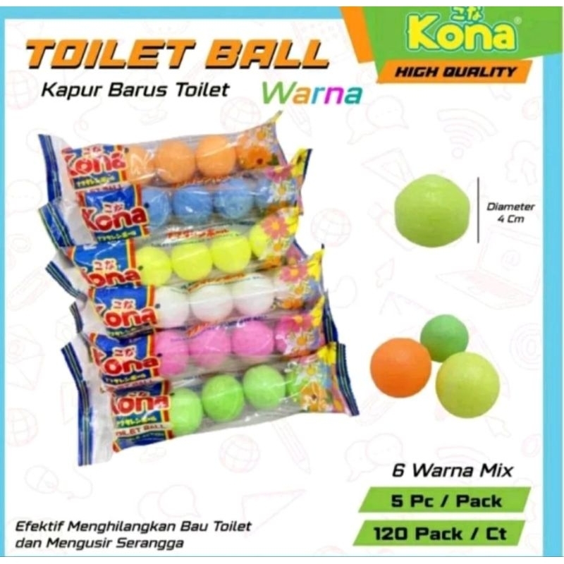 KAMPER BESAR TOILET BALL ISI 5 PCS