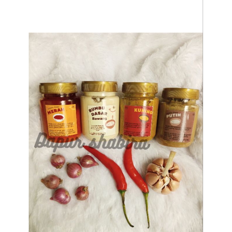 

bumbu dasar bawang/kuning/merah/putih/oranye