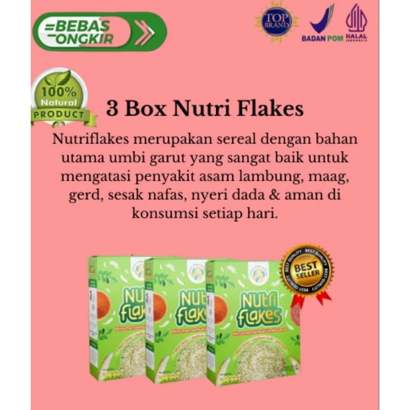

Nutriflakes membantu mengatasi penyakit maag kronis, mengatasi gerd.