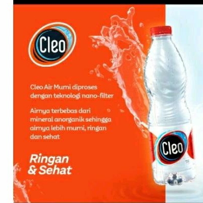 Cleo Air Murni 550 ml per Karton isi 24 Botol.