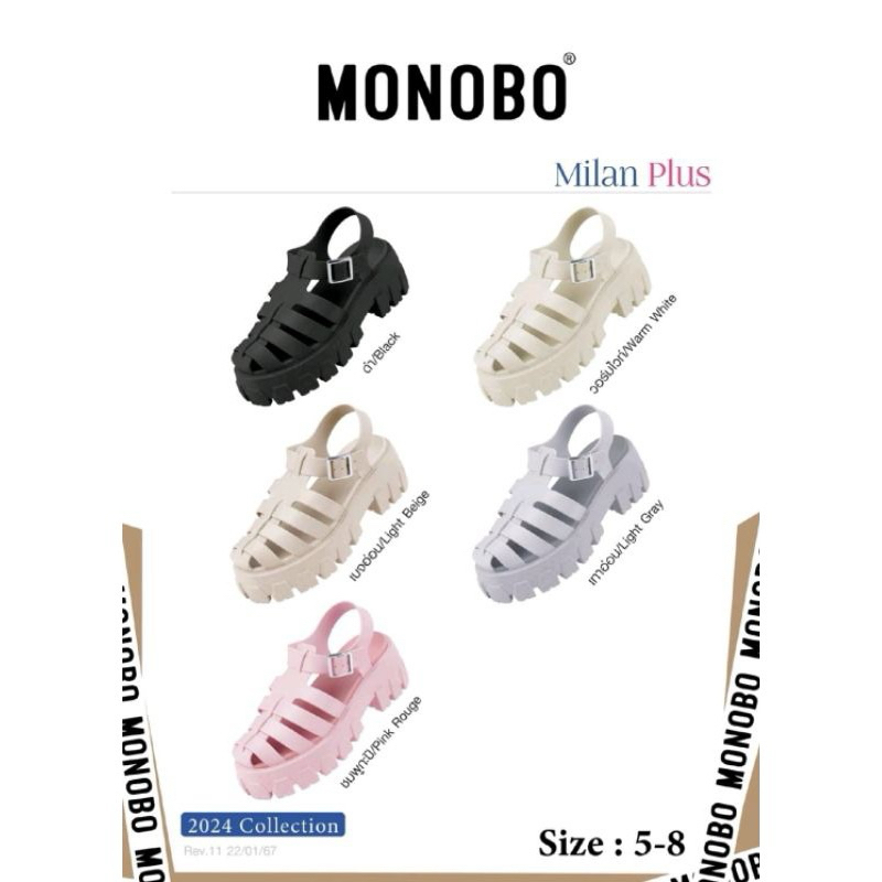 sandal monobo milan plus ready pink size 39 monobo original bangkok bkk