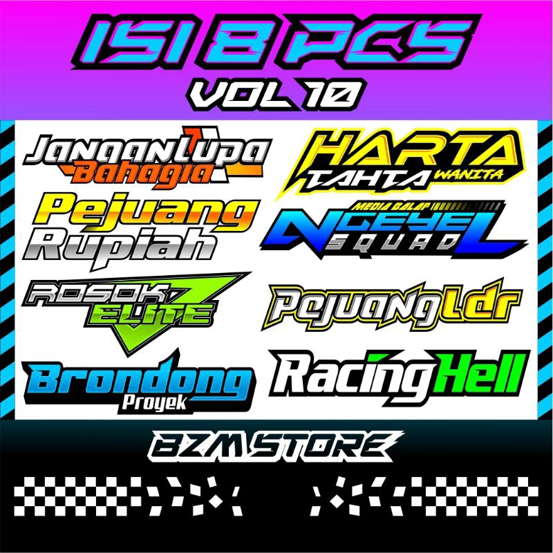 

Stiker Vol10 Isi 8pcs Original