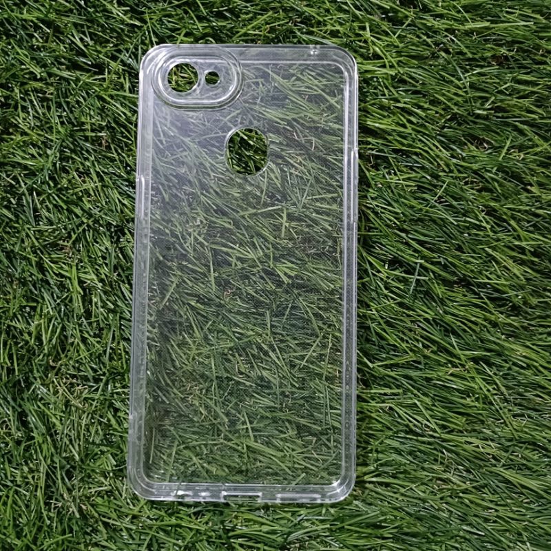 SoftCase Oppo F7 Case Casing Silikon Bening Transparan Pelindun+Camera