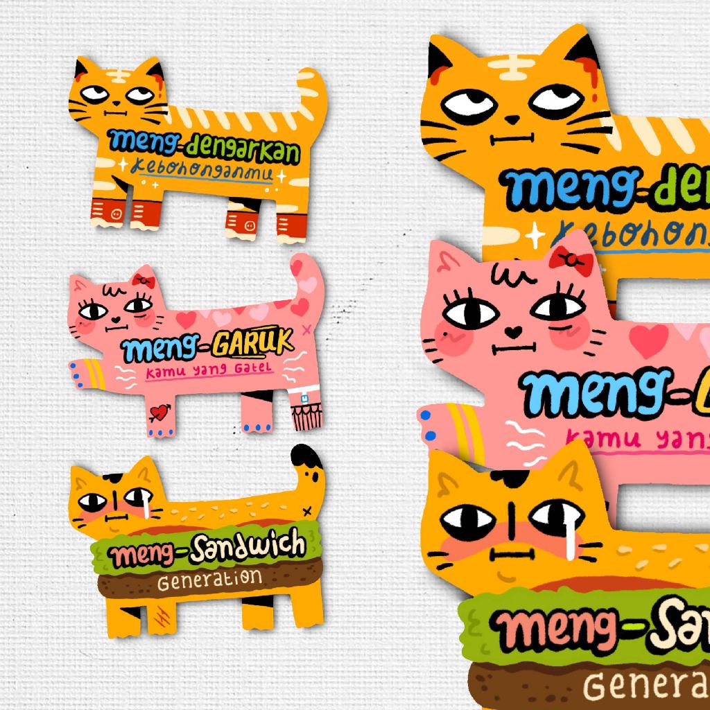 

[Hari Hari Una] MENG series VOL.2 die cut sticker