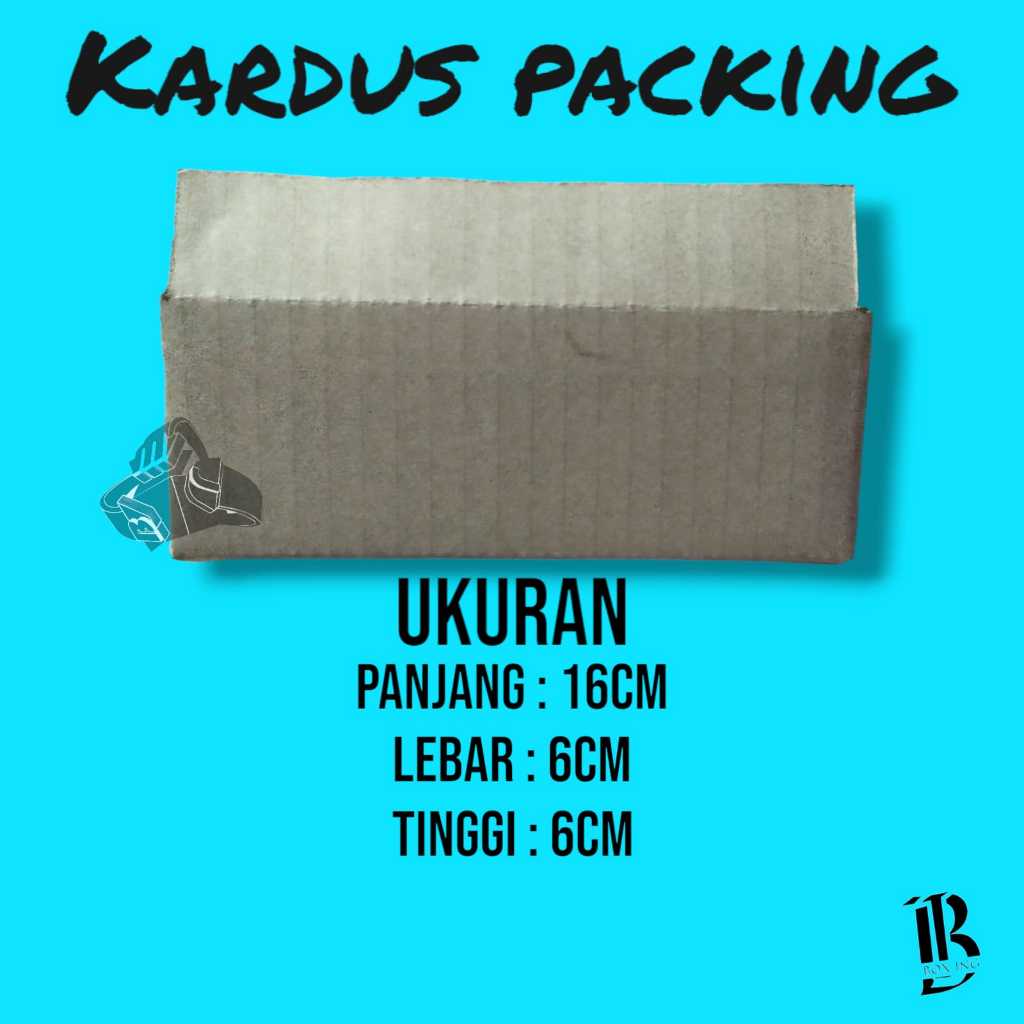 

kardus packing ukuran 16x6x6 cm