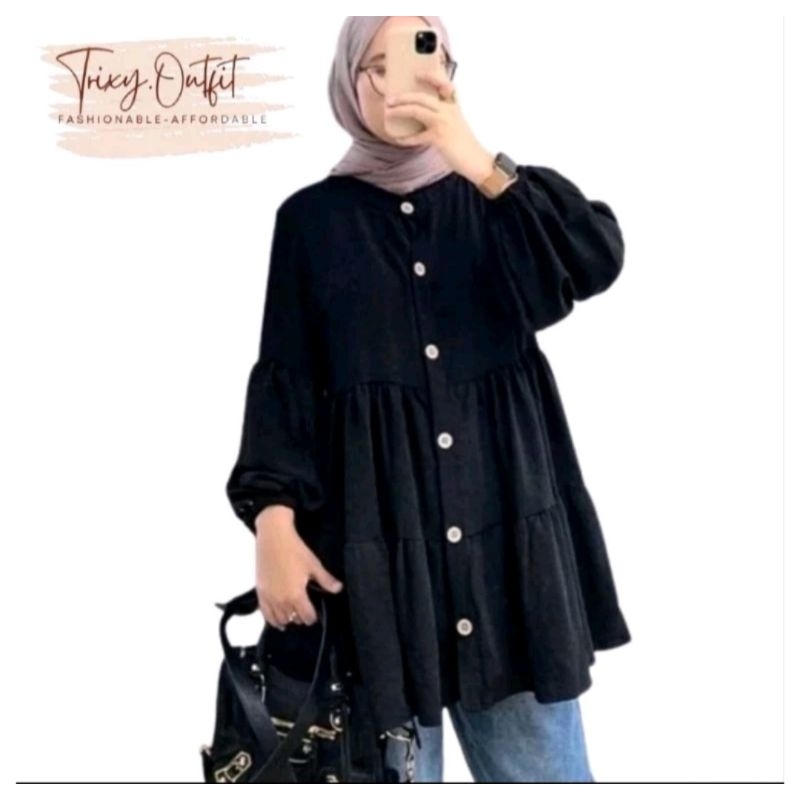 RACHEL KEMEJA TUNIK CRINKLE AIRFLOW