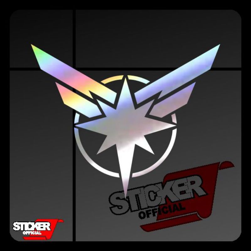 stiker logo wing biasa buat vario, visor viso motor yang kecil