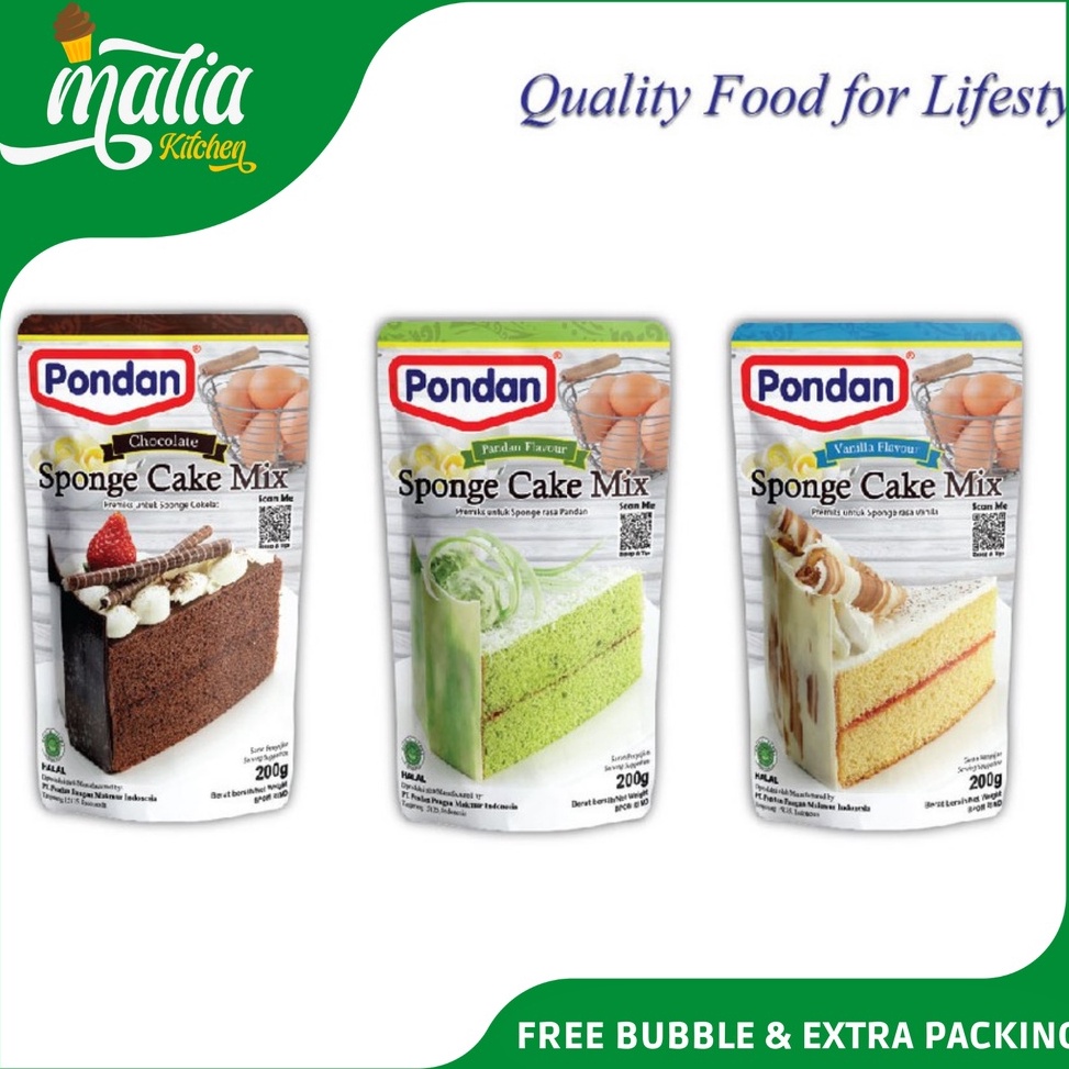 

iskn premiks kue pnan spnge ake mix kemasan puh 2 gram 8