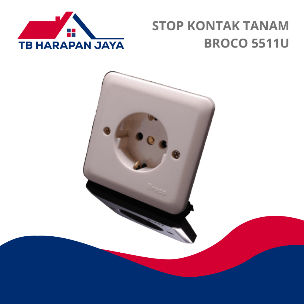 Stop Kontak Tanam Broco 5511U IB Inbow NewGee
