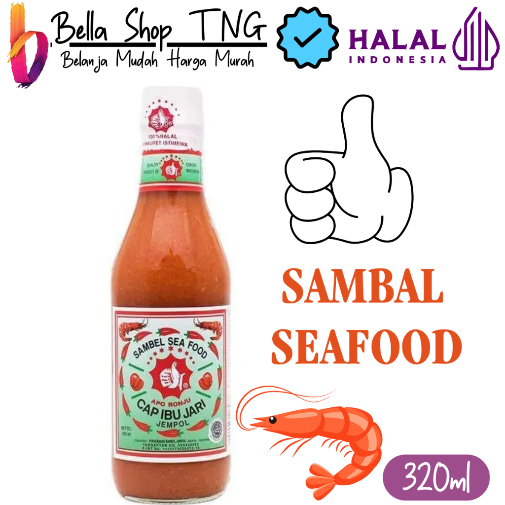 

Cap jempol sambal seafood 320 ml botol