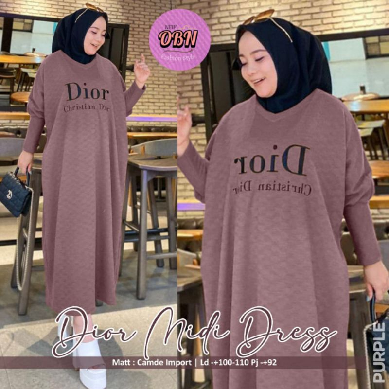Dior Midi Dress Cemde Terbaru OBN