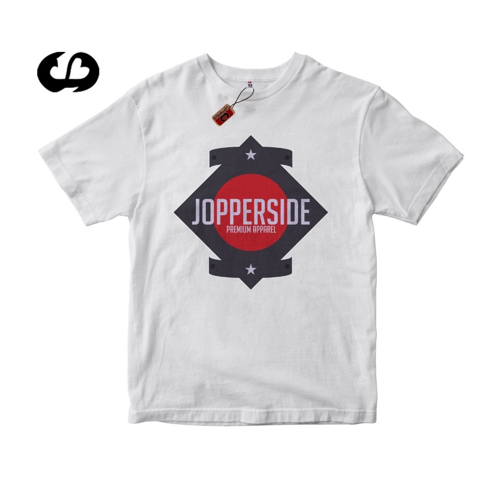 Jopperside kaos pria katun combed original distro premium ts361 red round