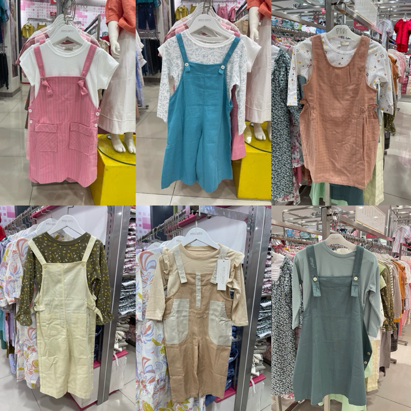 PITO DITO - Set Overall Anak Perempuan (3-14 Tahun)