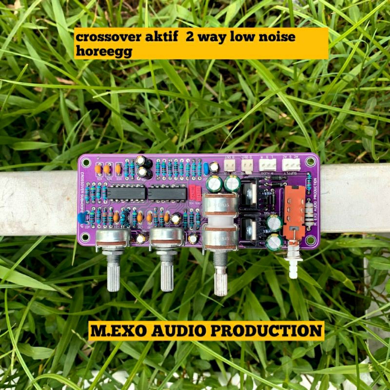 Kit Crossover Aktif Lpf 24db Asli 2 Way Subwoofer Dan Mid High (ic Original)