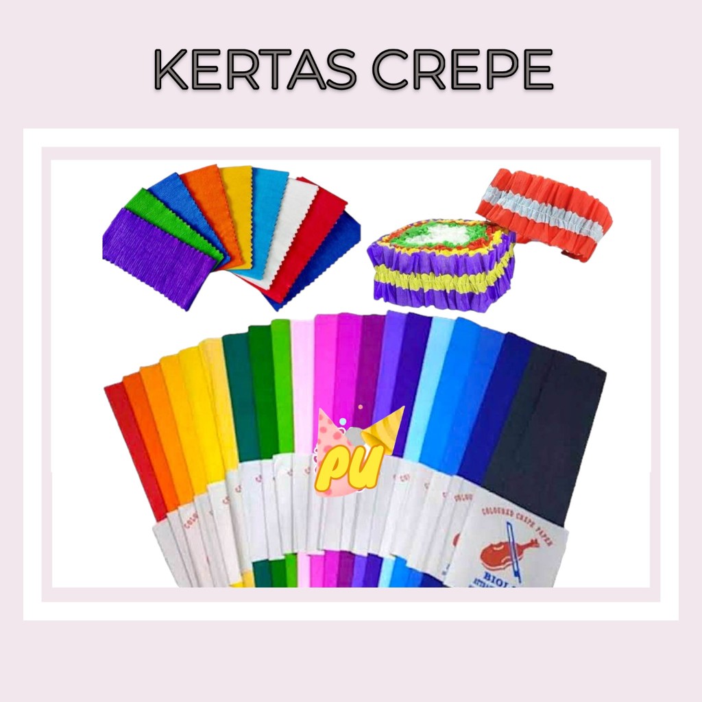 

(1pc) Kertas crepe murah kertas krep serut kertas krepe lingkar kertas krep besar murah krepe potong