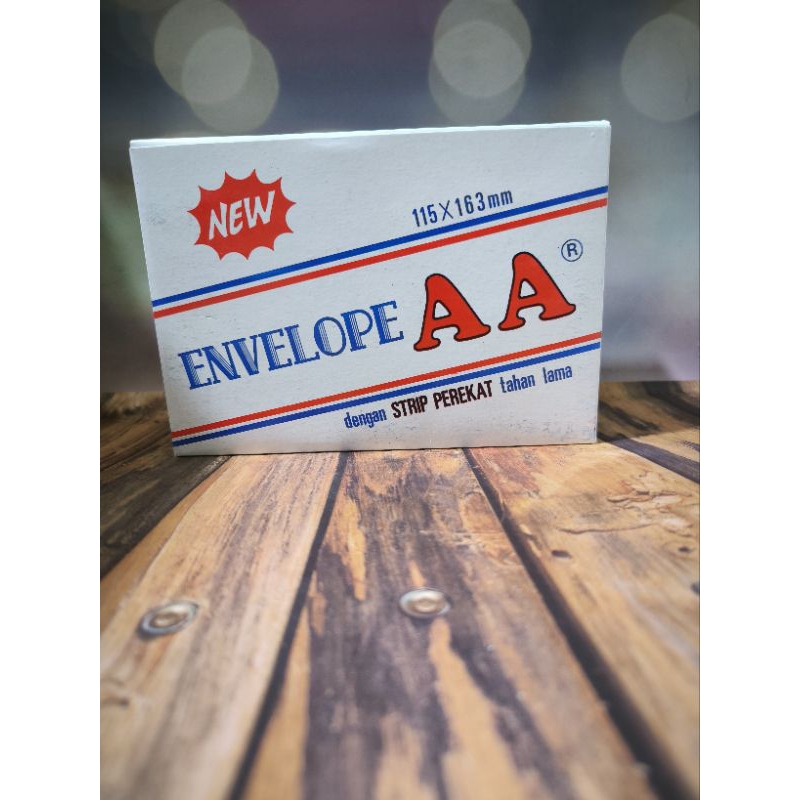 

Amplop AA No.110 polos dengan perekat(115x163mm)
