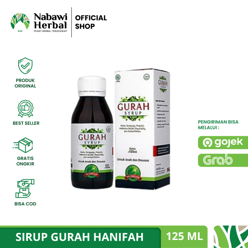 SYRUP GURAH - Madu Batuk Gurah Sirup Hanifah 125 ml