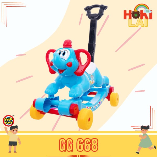 Mainan Anak GG 668 SHP TOYS - Maenan Tunggang Karakter Gajah Odong
