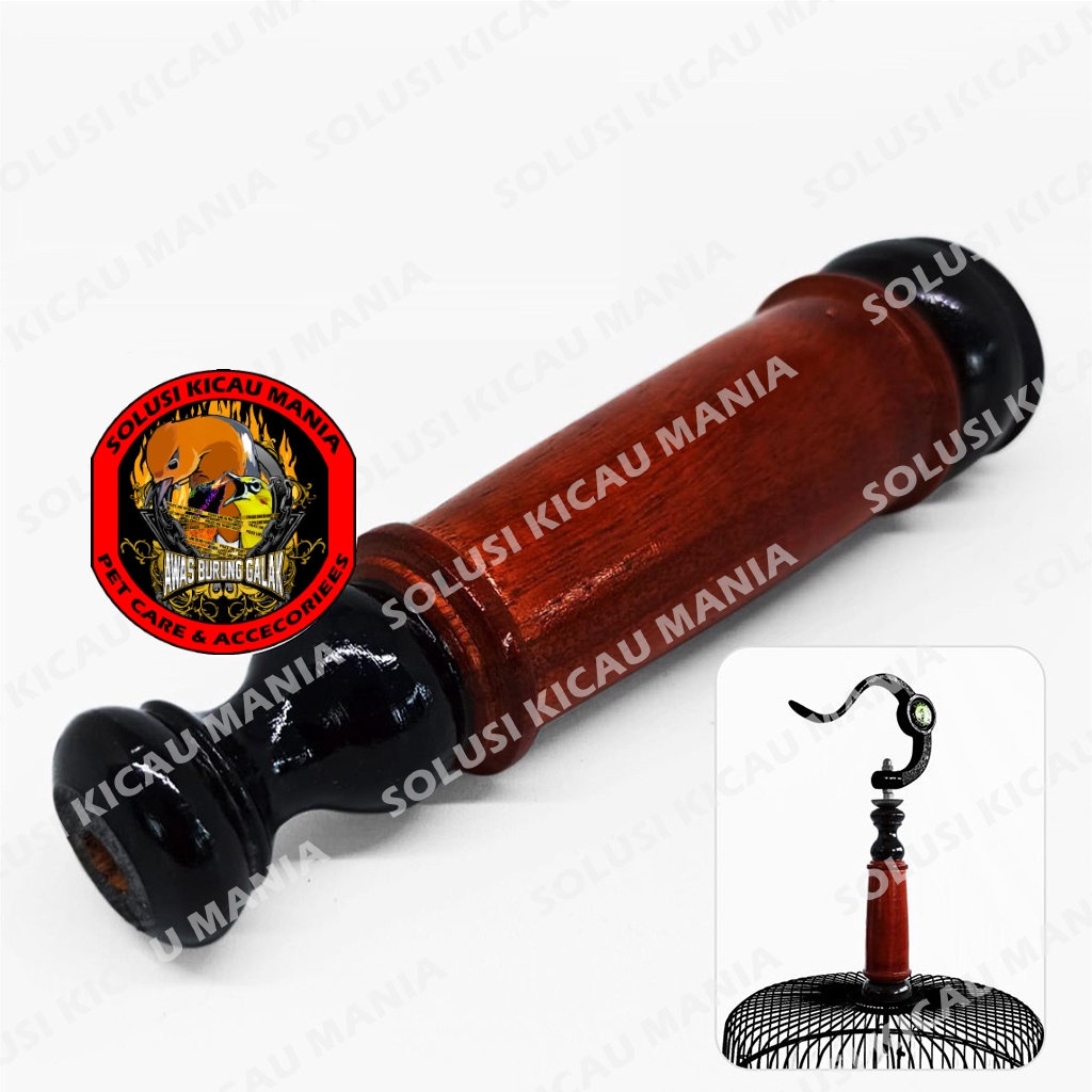 Pion Pleci Kayu Pendek 17 cm Pion Sangkar Helopet Kandang Burung Pleci Aksesoris Gantungan Sangkar K