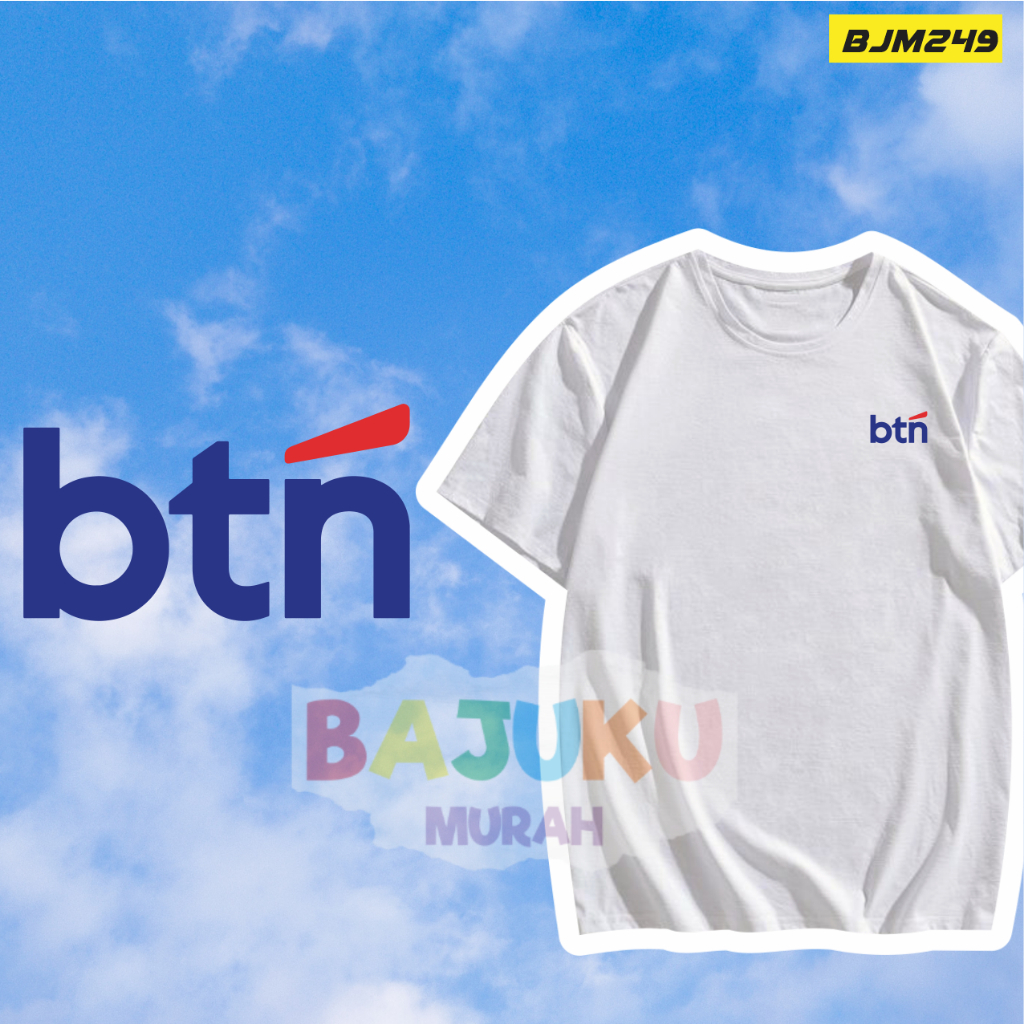 BJM249 Kaos Bank Btn Sablon kecil mobile banking Combed 30s uk S-3XL