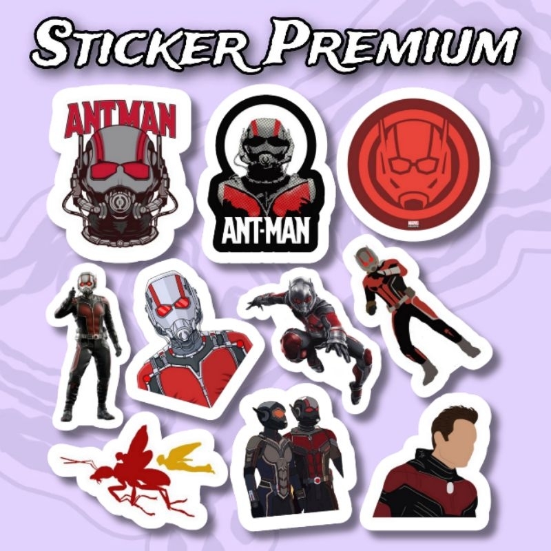 

Sticker Ant Man Pack 10pcs Premium Waterproof