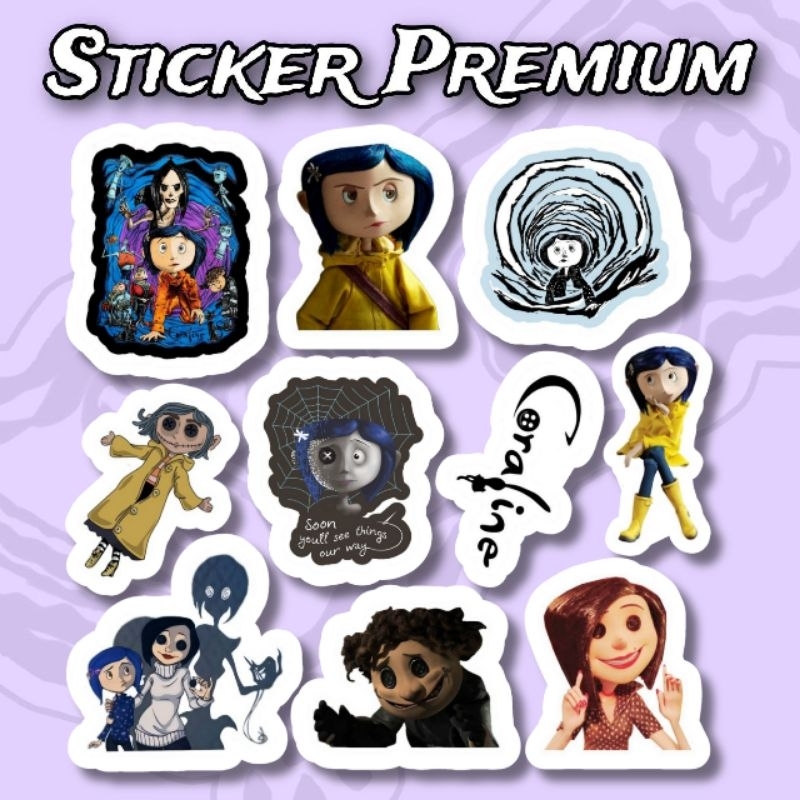 

Sticker Coraline Pack 10pcs Premium Waterproof