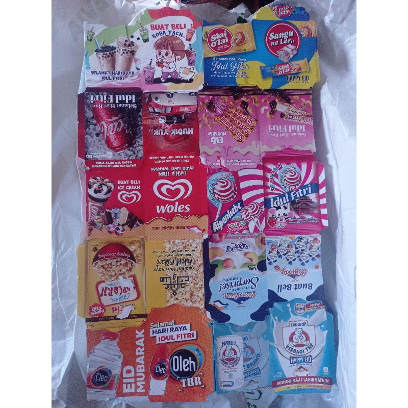 

AMPLOP MEDIUM SNACK SIAP PAKAI PAKET 1000 PACK