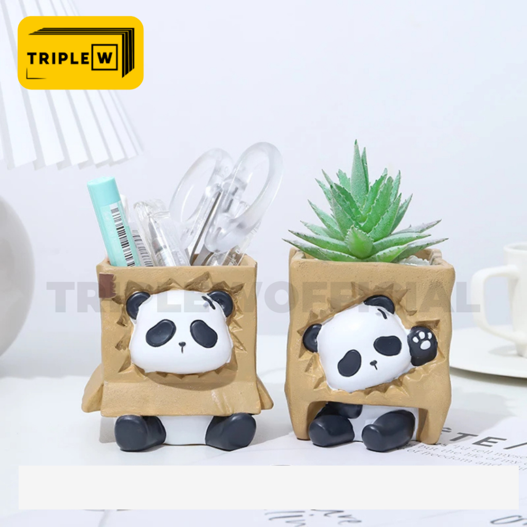 

Al Triple W Tempat Pensil Tabung Pensil PenKorean Pen Holder Cute Panda