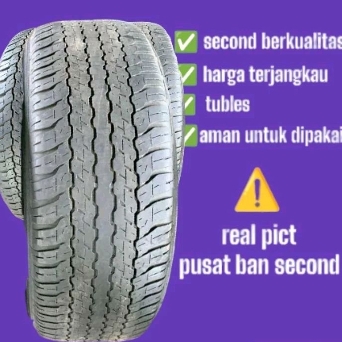 ban mobil pajero sport - Fortuner ukuran 265/60 R18 tubles berkualitas second copotan original/ ban 