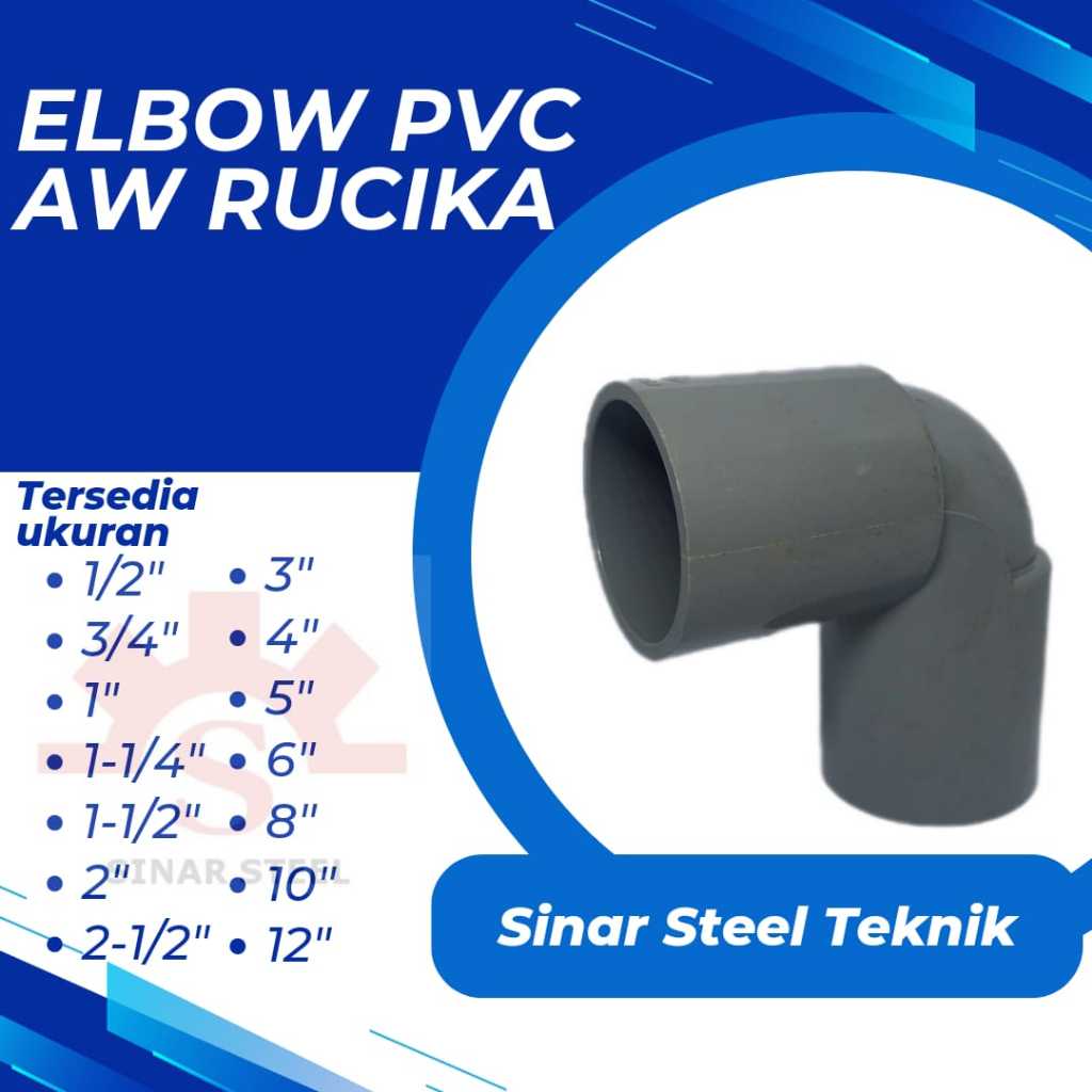 ELBOW PVC AW Rucika 4 inch / Elbow  PVC 4" / KNEE 4" / KNIE 4"