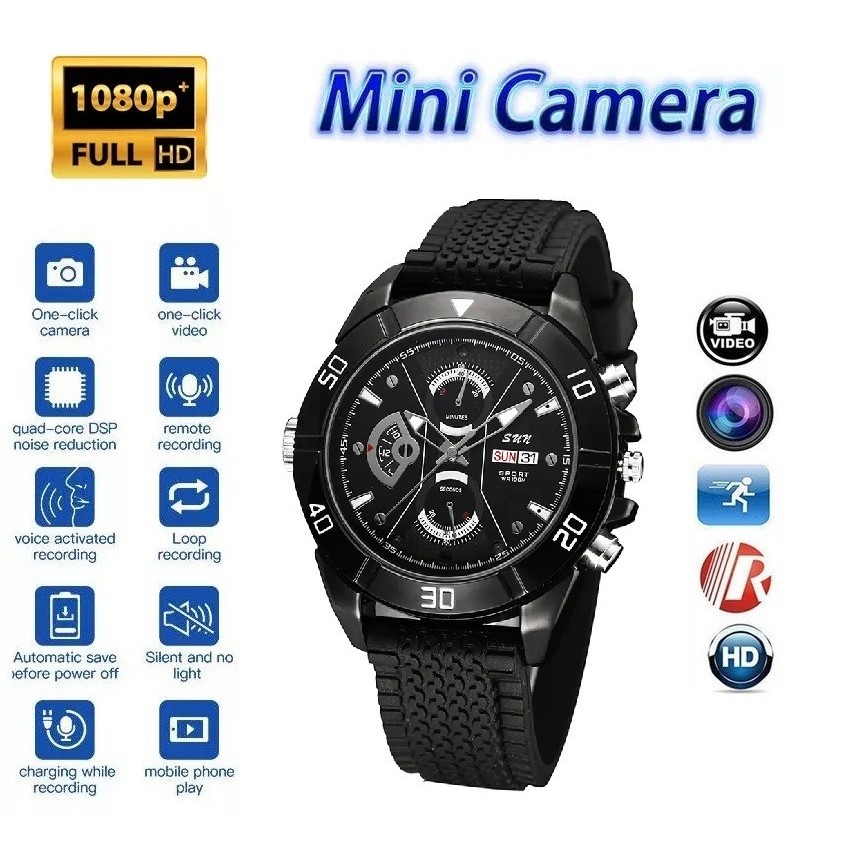 New Spy Watch Model with Hidden Camera + Voice + Video Recorder