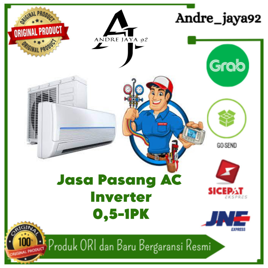 Promo Paket Pemasangan AC 0-5 PK - 1 PK Inverter