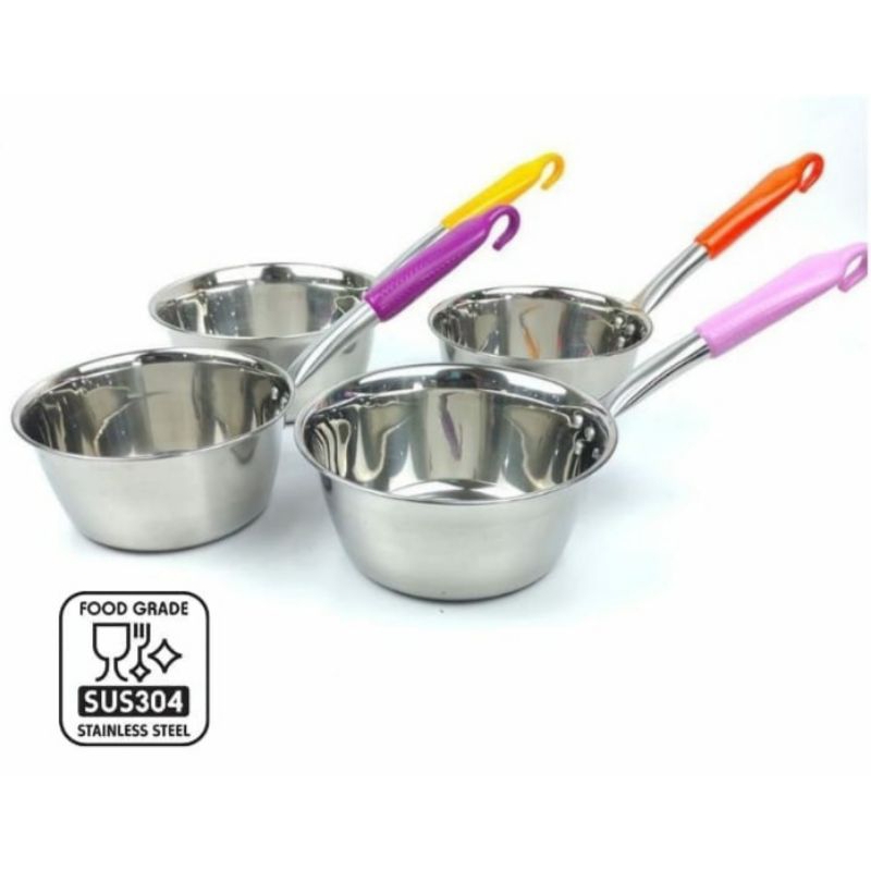 panci susu stainless steel 18 cm / panci susu stainless 18 cm / panci susu gagang / panci gagang