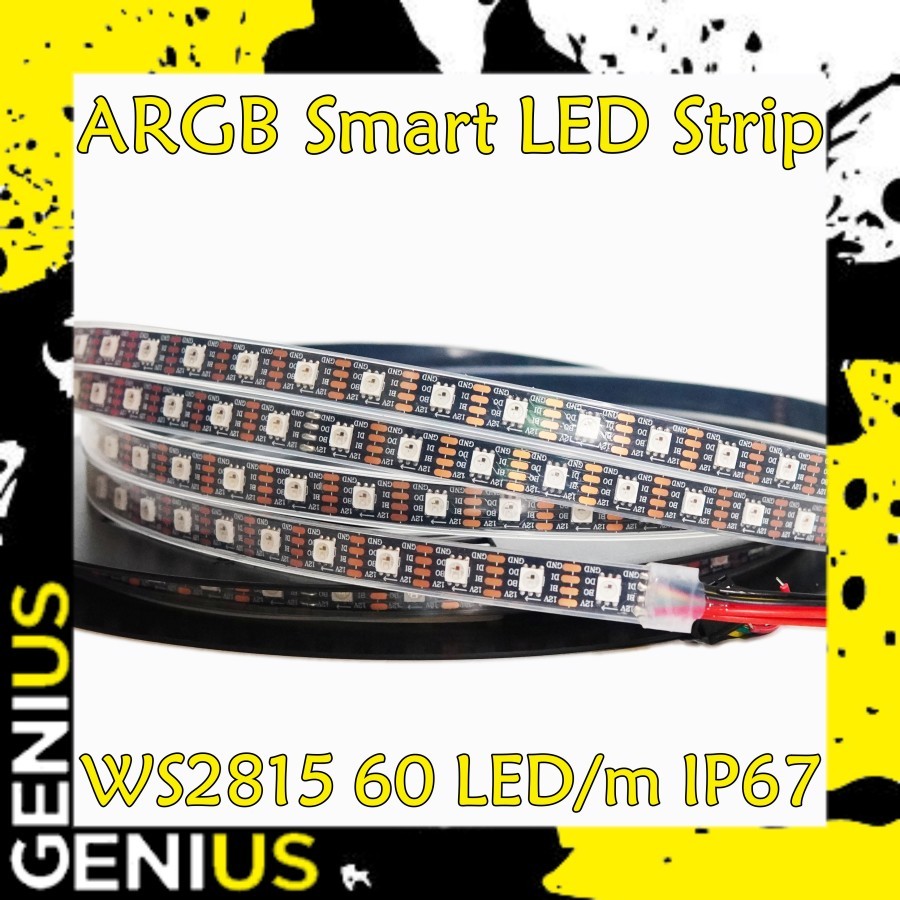 WS2815 60 leds 12V Smart LED Strip Addressable ARGB