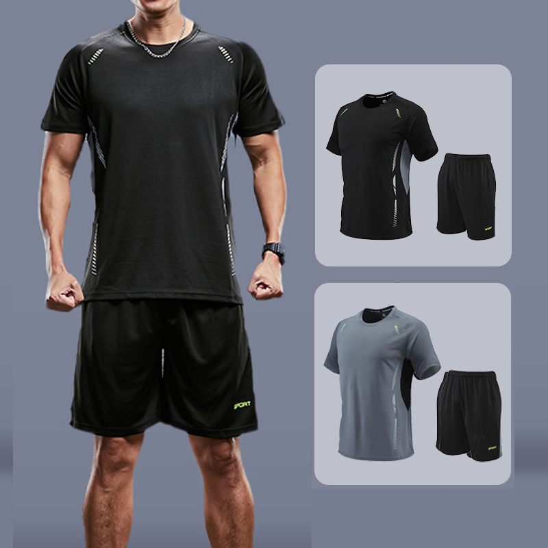 sale KAMB Set Baju Olahraga Pria Original Lari Badminton Running Jersey Gym