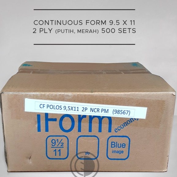 

+%+%+%] CONTINUOUS FORM i-Form Econo 2 PLY 9.5 x 11 atau 9.5 x 11 /2 (bagi 2)