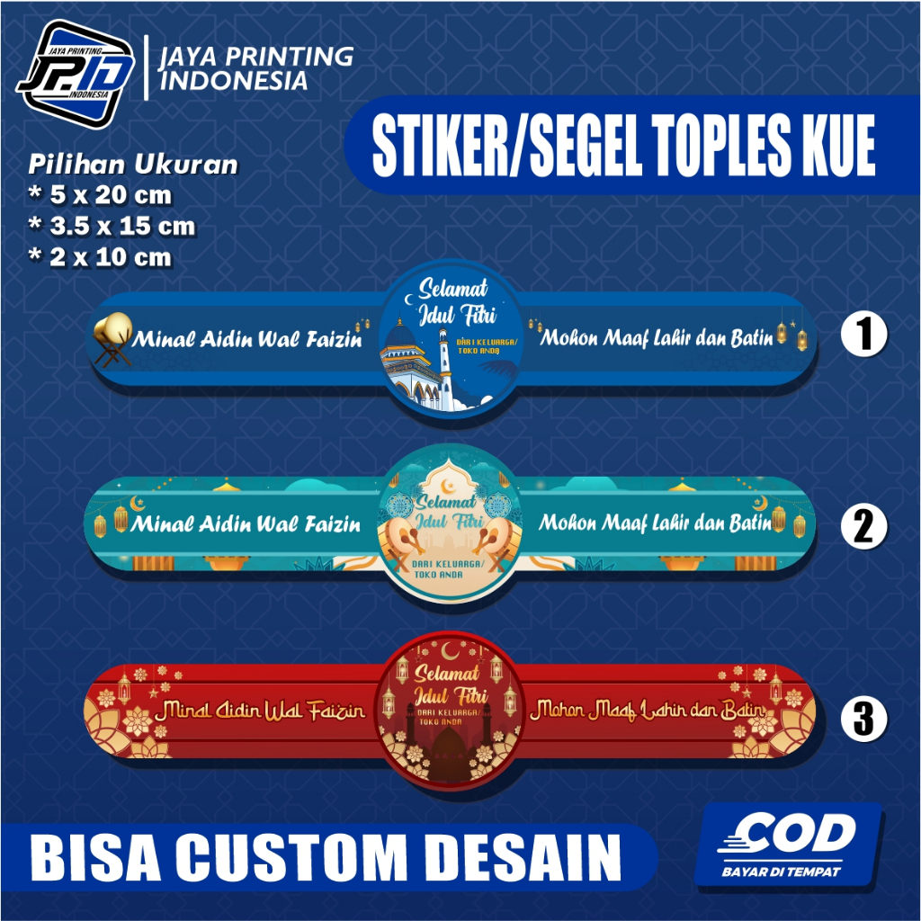 

Custom Stiker Toples Lebaran / Stiker Label Lebaran Type 2