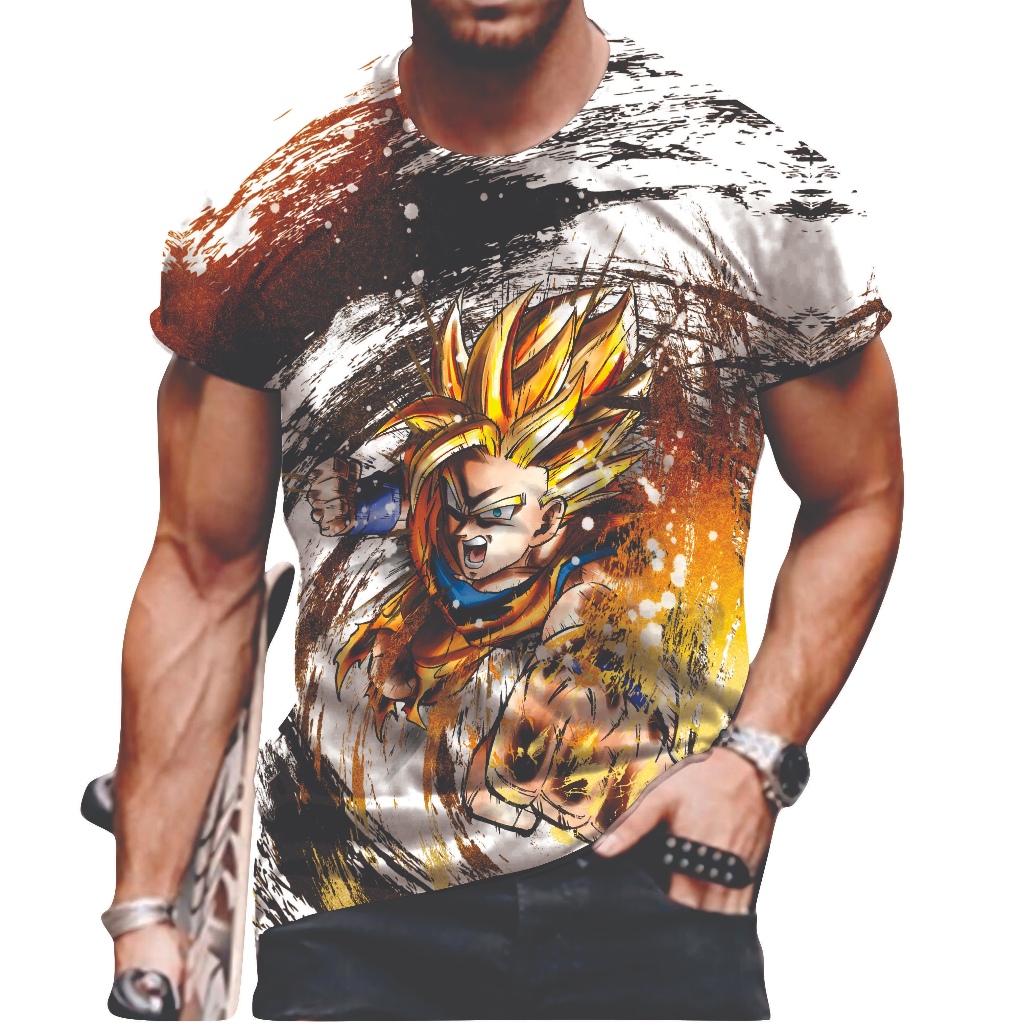 KAOS TAG THAILAND DRAGON BALL GOGETA AOP (ALL OF PRINT) | KAOS MUSIK MUSIC BAND FULLPRINT FULL PRINT