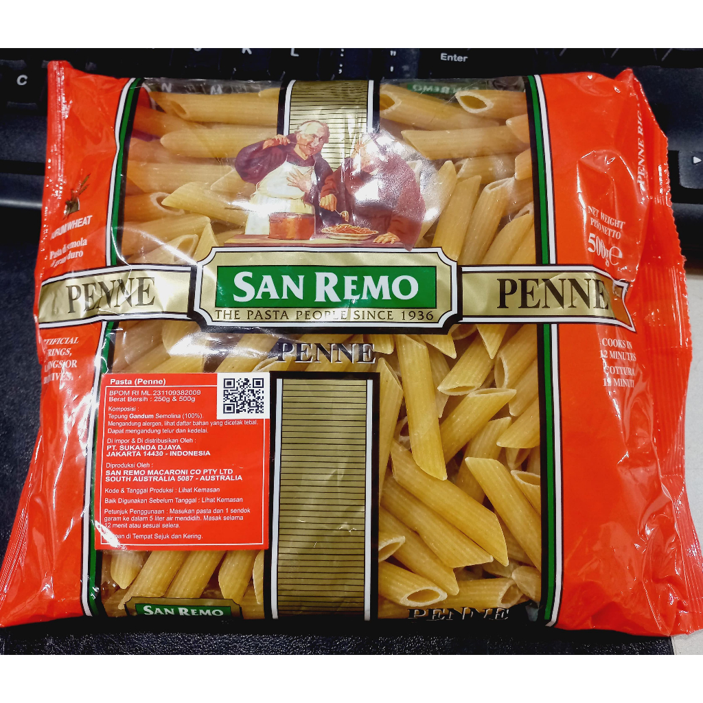 

San Remo Penne Rigate Pasta 500gr Macaroni Makaroni