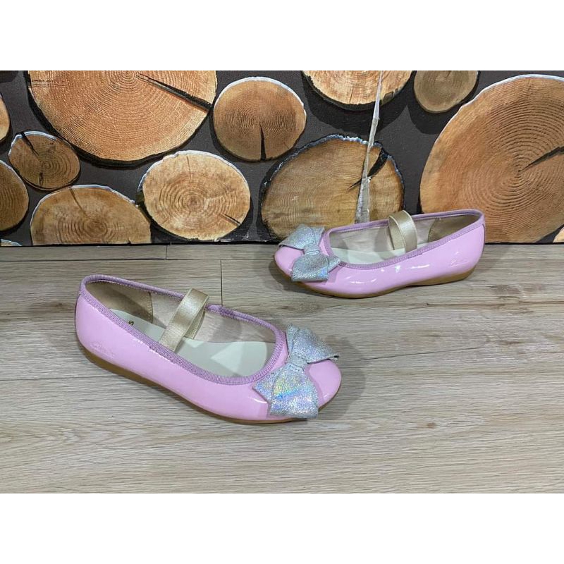 Clark original flat shoes soft pink likenew