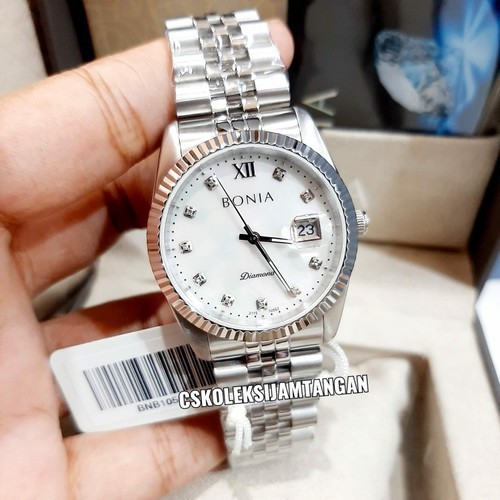 Jual JAM TANGAN PRIA BONIA BNB10552-1353 DIAMOND SILVER ORIGINAL